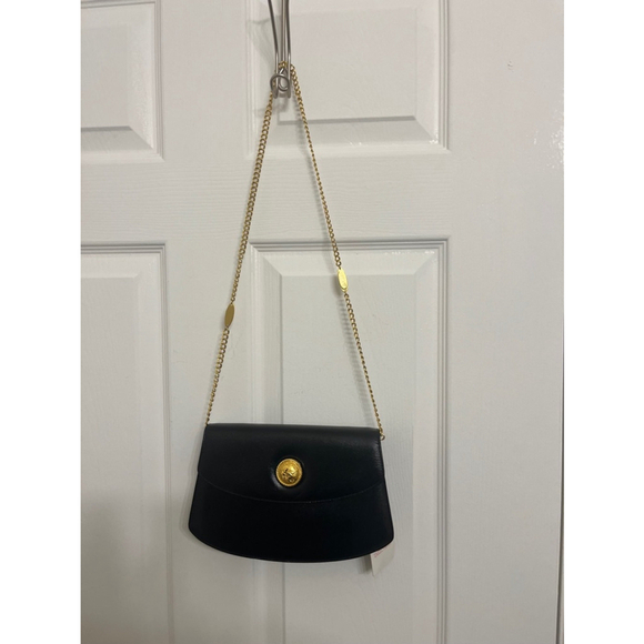 Vintage TAKEO de 365 Black Genuine Leather Handbag